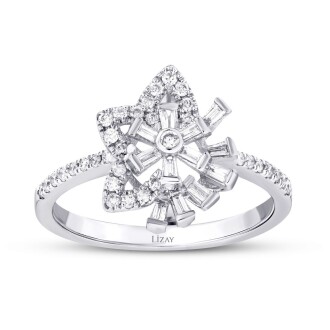 0.94 Karat Pırlanta Baget Yıldız Set - 4