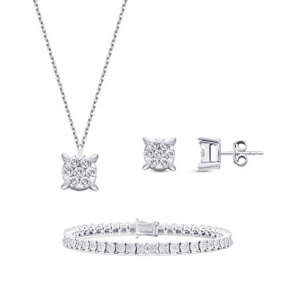 2.37 Karat Pırlanta Tektaş Set