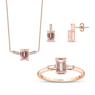 2.65 Karat Pırlanta Morganit Set