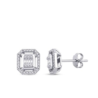 0.58 Karat Pırlanta Baget Set - 5