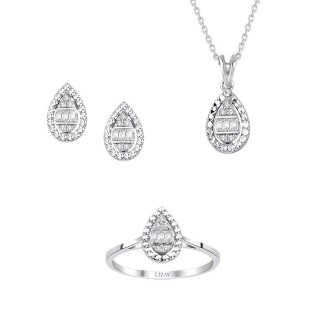 0.21 Karat Pırlanta Baget Mini Set