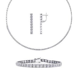 6.41 Karat Pırlanta Su Yolu Set