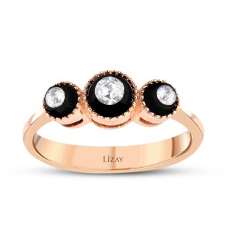 0.26 Karat Pırlanta Üçtaş Elmas Set - 3