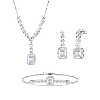 0.66 Karat Pırlanta Baget Set
