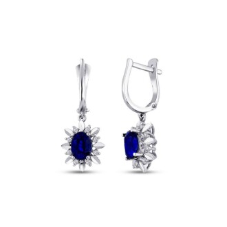 4.01 Karat Pırlanta Safir Set - 4