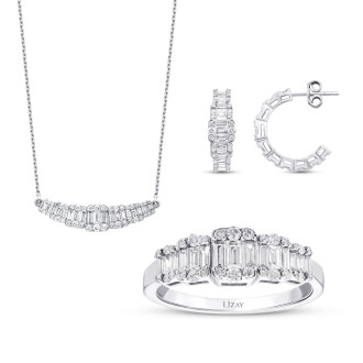 3.63 Karat Pırlanta Baget Set