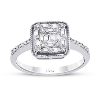 1.43 Karat Pırlanta Baget Set - 3