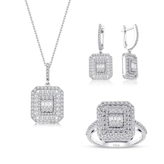 2.83 Karat Pırlanta Baget Set