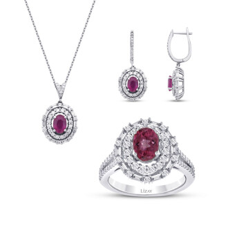 7.21 Karat Pırlanta Yakut Set