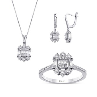 2.28 Karat Pırlanta Baget Set