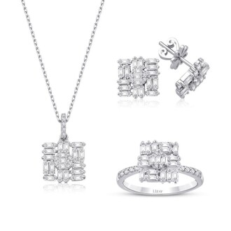1.77 Karat Pırlanta Baget Set