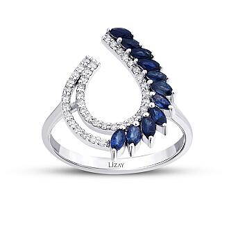 3.24 Karat Pırlanta Safir Trend Set - 2