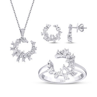 1.28 Karat Pırlanta Baget Trend Set