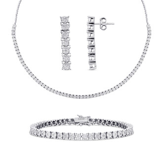 5.10 Karat Pırlanta Su Yolu Set - 1