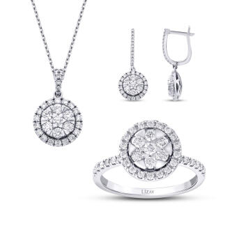 2.53 Karat Pırlanta Yuvarlak Taşlı Set