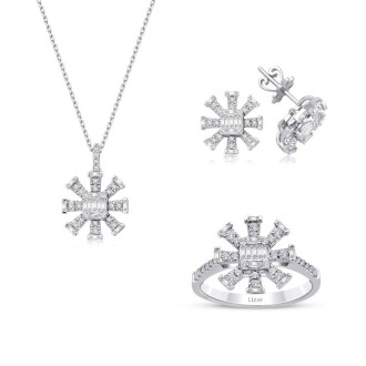 0.97 Karat Pırlanta Baget Set