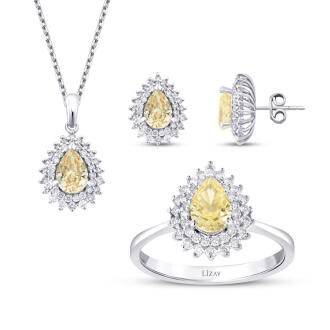 7.33 Karat Pırlanta Damla Fancy Set