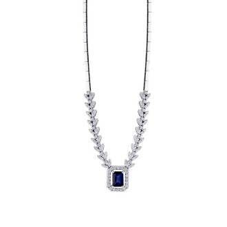 5.79 Karat Pırlanta Safir Set - 2