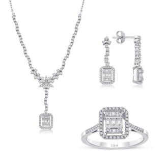 2.52 Karat Pırlanta Baget Set