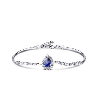 7.31 Karat Pırlanta Damla Safir Set - 3