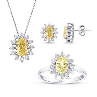 6.18 Karat Pırlanta Oval Fancy Set