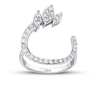 2.10 Karat Pırlanta Yuvarlak Detaylı Set - 4