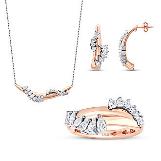 3.05 Karat Pırlanta Sarmal Set