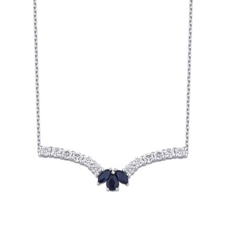 2.86 Karat Pırlanta Safir Lotus Set - 2