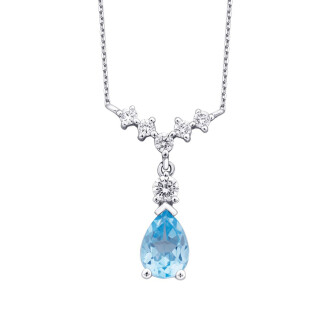 3.80 Karat Pırlanta Blue Topaz Set - 2