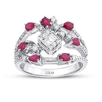 3.89 Karat Pırlanta Yakut Trend Set - 3