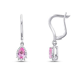2.07 Karat Pırlanta Pembe Safir Set - 3