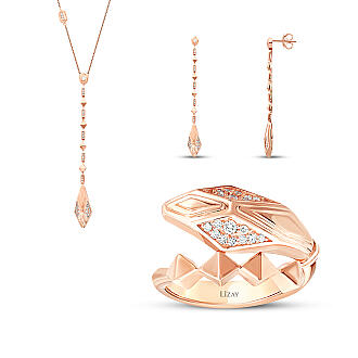 1.12 Karat Pırlanta Yılan Set - 1