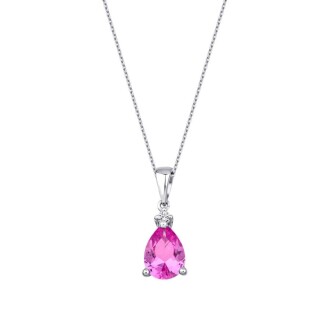 5.34 Karat Pırlanta Pink Safir Set - 2
