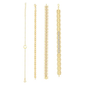 Altın Altıgen Bileklik - 4