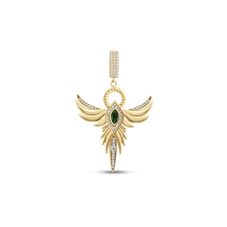 Altın Anka Kuşu Charm