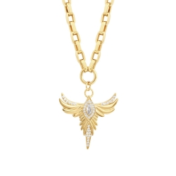 Altın Anka Kuşu Kolye - 2