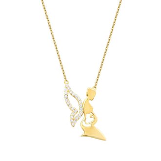 Altın Anne Trend Kolye - 1