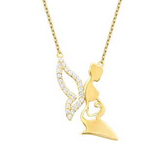 Altın Anne Trend Kolye - 2