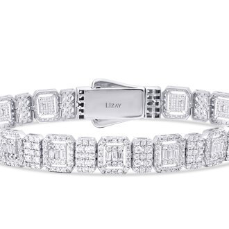 Altın Baget Taşlı Bileklik - 3