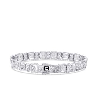 Altın Baget Taşlı Bileklik - 1