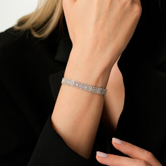 Altın Baget Taşlı Bileklik - 5