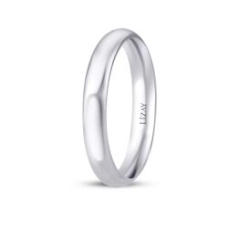 Altın Beyaz Klasik Alyans - 2