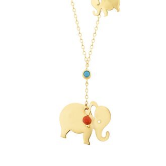 Altın Fil Trend Kolye - 2