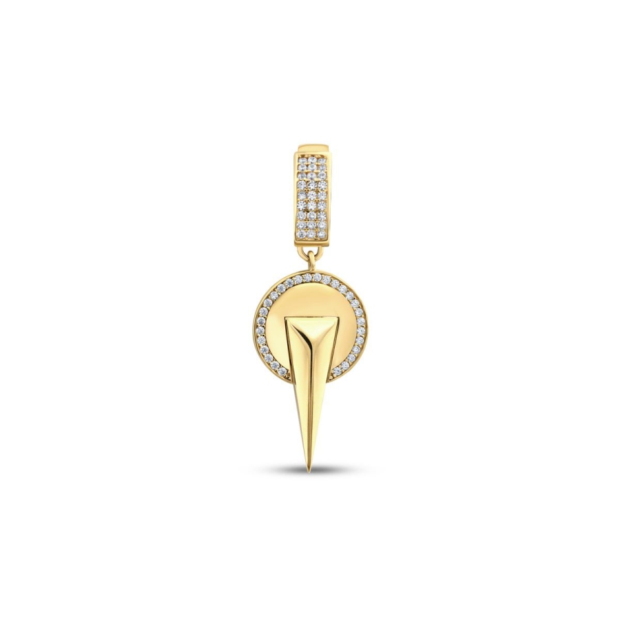 Altın Geometrik Charm