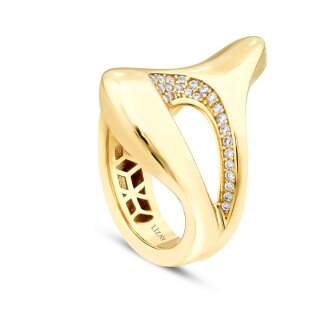 Altın Geometrik Trend Yüzük - 2