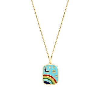 Altın Gökkuşağı Kolye - 1