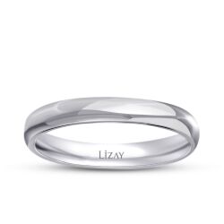 Altın Klasik Beyaz Alyans 