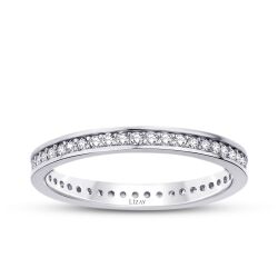 Altın Klasik Beyaz Tamtur Yüzük - 1