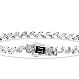 Altın Klipsli Taşlı Bileklik - 4