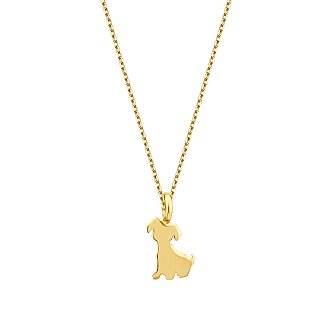 Altın Köpek Kolye - 1